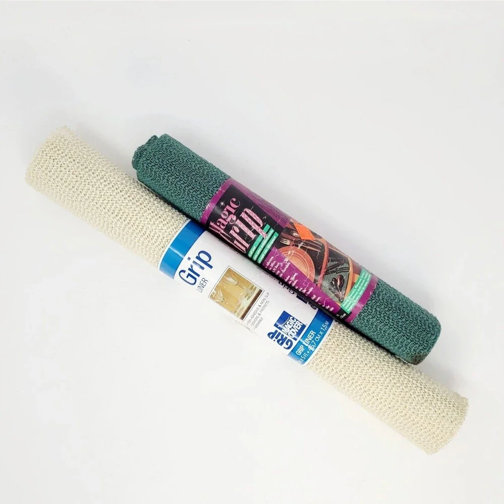 VALUE BUNDLE: VTG Shelf Liner Magic Cover Grip Natural NOS + Hunter Green (Part)